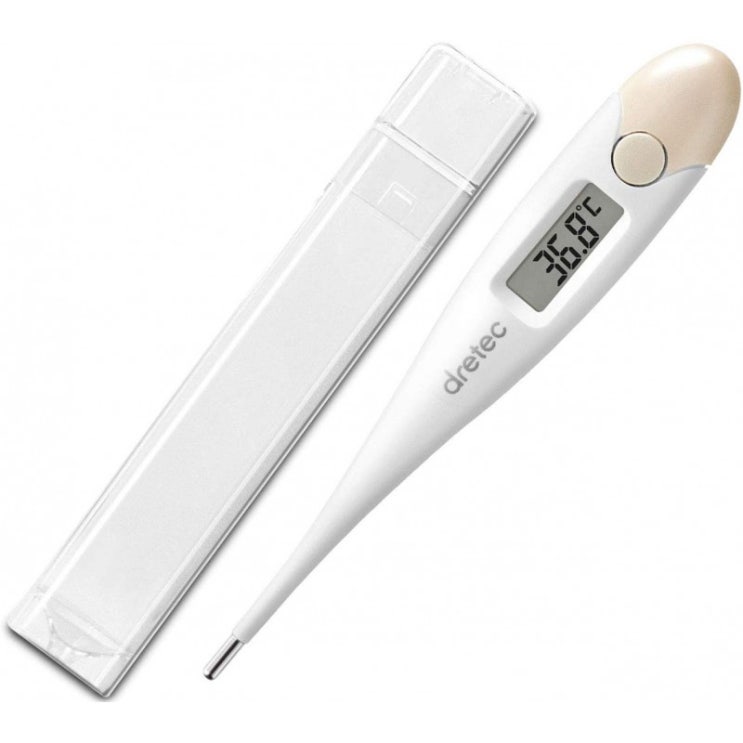  dretec 도리 텟쿠 대상이 구부러 부드러운 터치 체온계 예측 식 30 초 디지털 TO200PK 핑크 1
