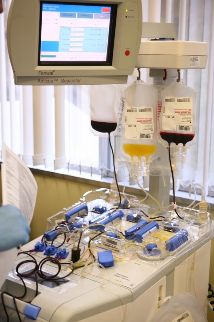 아미커스, MCS+, 트리마, 종류별  혈소판 헌혈 기계 특성 설명