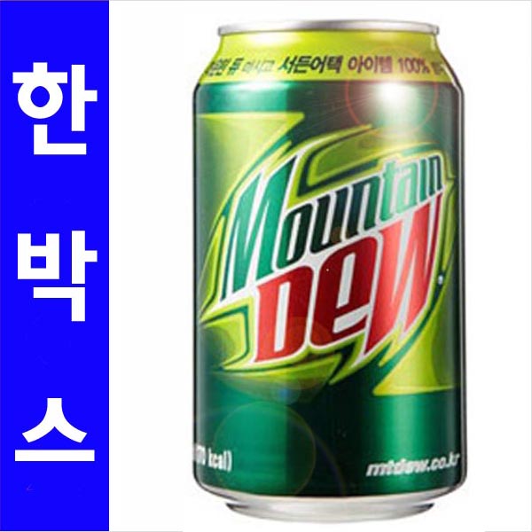  롯데칠성마운틴 듀 355ml 1박스24캔 주스탄산음료마운틴듀파티음료탄산 단일 총 수량