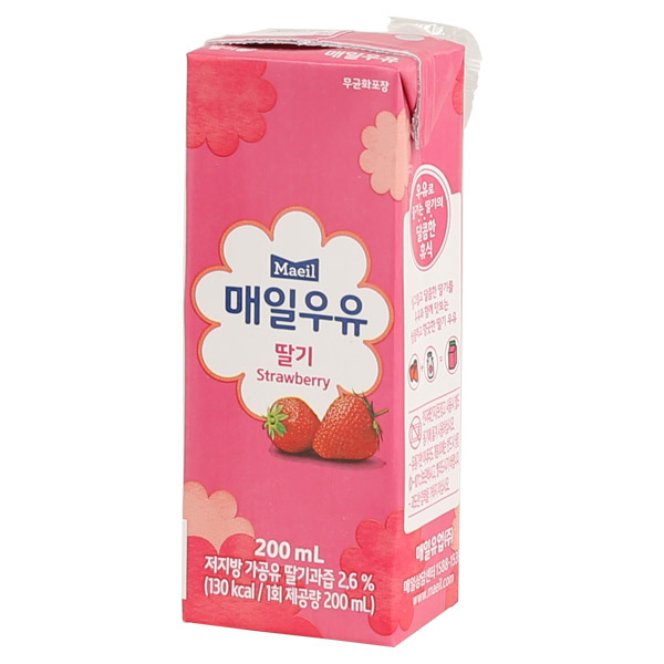  매일 딸기멸균우유200ml매일 딸기멸균우유200ml매일