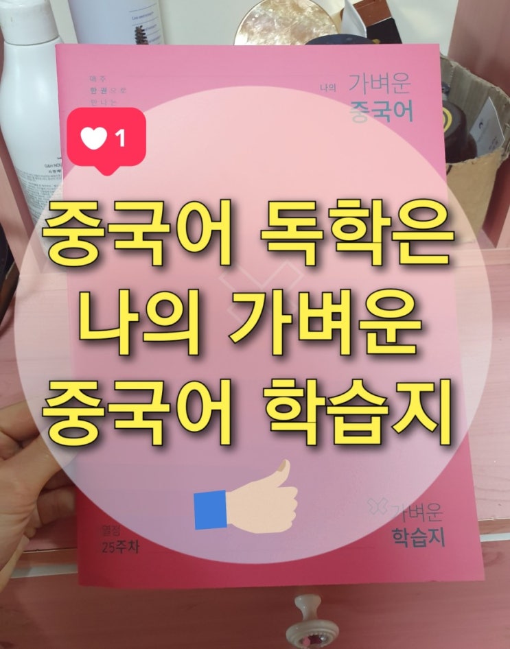  "나의 가벼운 중국어 학습지"로 집에서 중국어독학 하기 :)