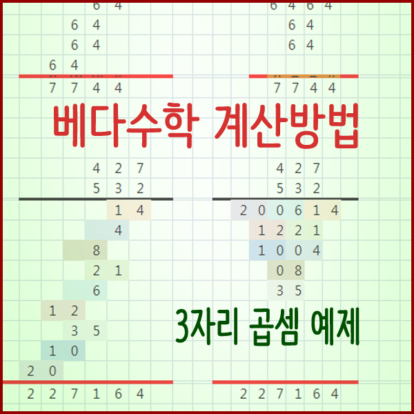  산수 베다수학 계산방법 - 곱셈예제를 통해 한번 배워보자.