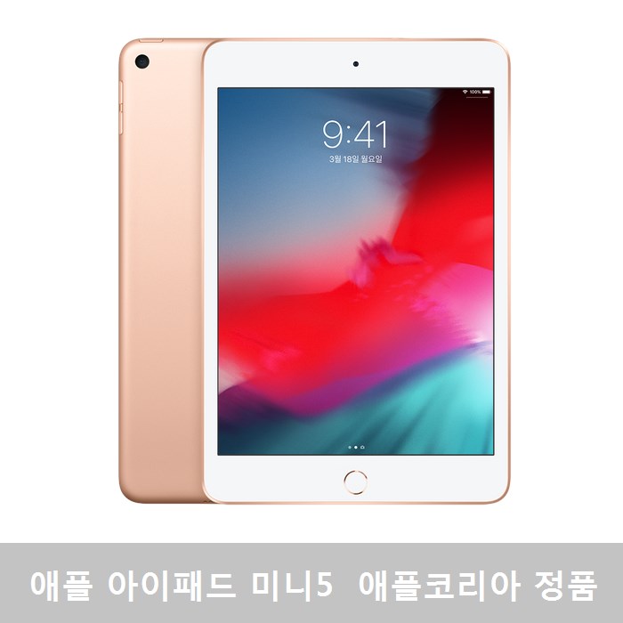  애플 아이패드 미니 5세대 WIFI + Cellular 256GB 골드, MUXE2KH/A