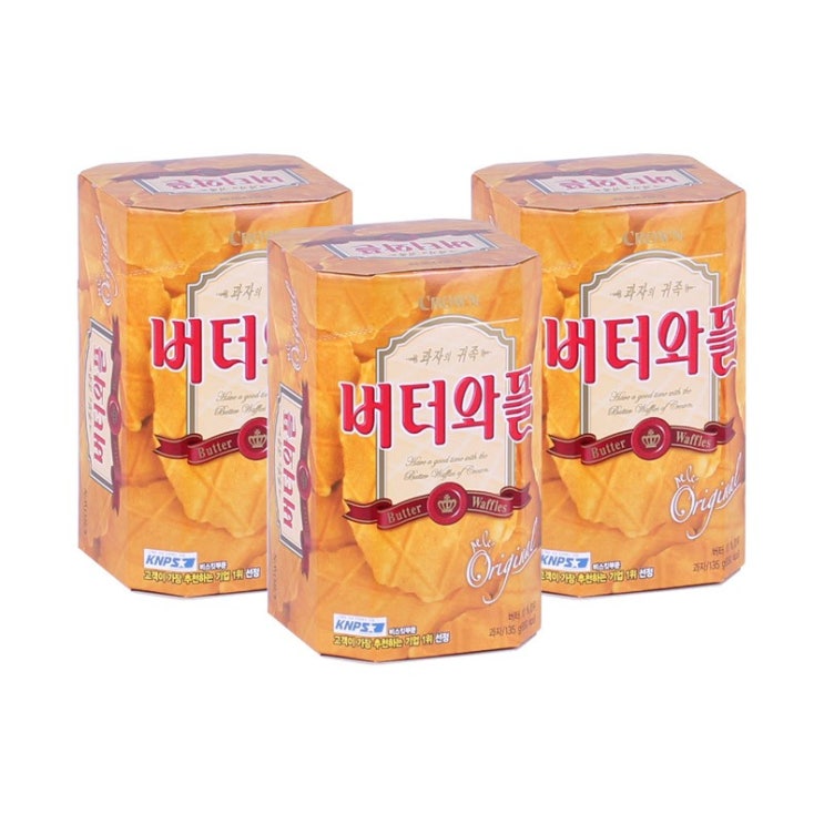  버터와플 135g x 3개