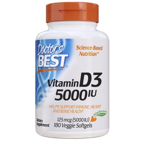 비타민D 요즘 핫한 닥터스베스트 비타민 D3 5000lu 베지 소프트젤, 360개입, 1개 제품추천