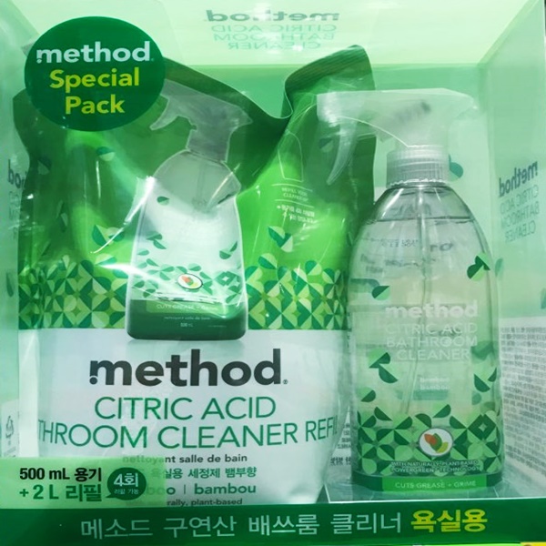  메쏘드 욕실용 클리너 500ML2L 1