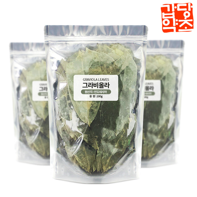 갑당약초 그라비올라 잎차 100gX3팩 구성 (300g), 1개 추천해요 갑당약초 그라비올라 잎차 100gX3팩 구성 (300g), 1개 추천해요
