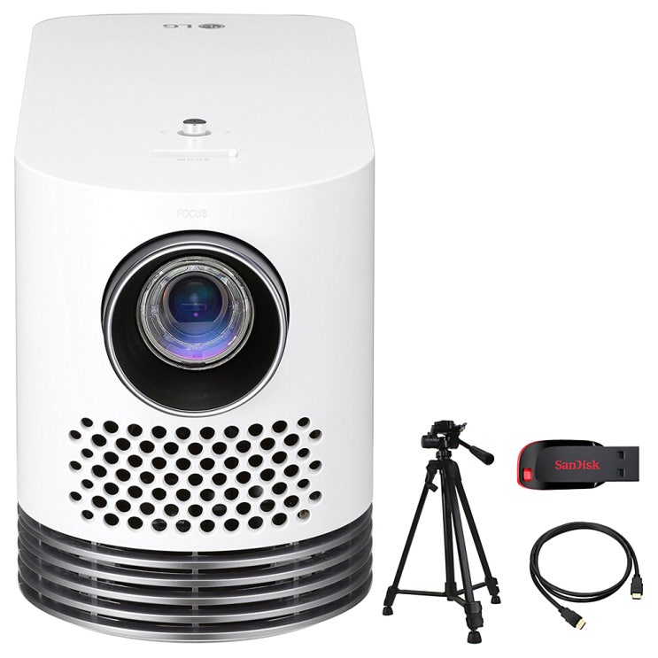   LG전자 시네빔 프로젝터 HF80JA  고급 삼각대 USB 8GB  HDMI 15m 최신형