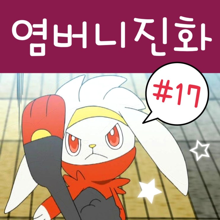  포켓몬스터 2019 17화 염버니 진화 : 포켓몬스터 W