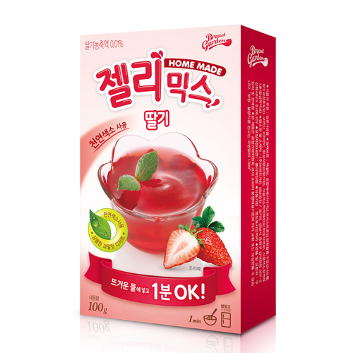 젤라틴/가루젤라틴/젤리믹스/젤리만들기, 100g, 딸기젤리 추천해요