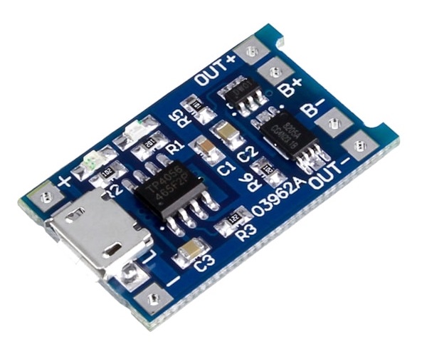 보호회로 내장형 5V 1A 리튬 배터리 충전모듈 (Micro USB 5V 1A Lithium Battery Charger with Protection) TP4056 - USB C타입 보호회로 내장형 5V 1A 리튬 배터리 충전모듈 (Micro USB 5V 1A Lithium Battery Charger with Protection) TP4056 - USB C타입