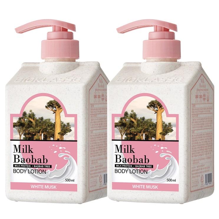 (로켓배송)밀크바오밥 바디로션 화이트머스크향, 500ml, 2개 추천해요 (로켓배송)밀크바오밥 바디로션 화이트머스크향, 500ml, 2개 추천해요