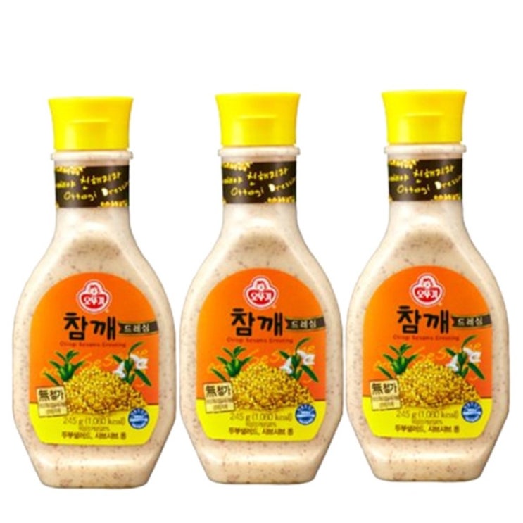  <꿀딜>예이니종합물류 오뚜기 참깨드레싱 3개(245g*3개)샐러드소스 머스타드 양념소스 발사믹 참깨드레싱 마요네즈 케챂, 245g, 3개 최저가 정보 공유
