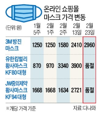  마스크 가격 폭등으로 알아보는 아파트 가격