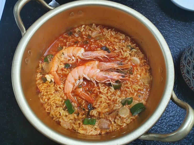 [아빠 집밥] 새우 라면~~