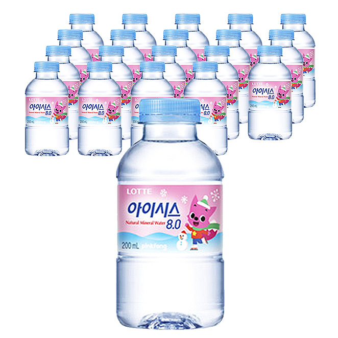  아이시스 8.0 생수, 200ml, 20개입