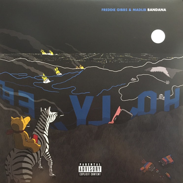 [LP, 엘피] Freddie Gibbs & Madlib (프레디 깁스 & 매들립) – Bandana (VMP Aqua Tie Dye 바이닐, 1000장 한정)