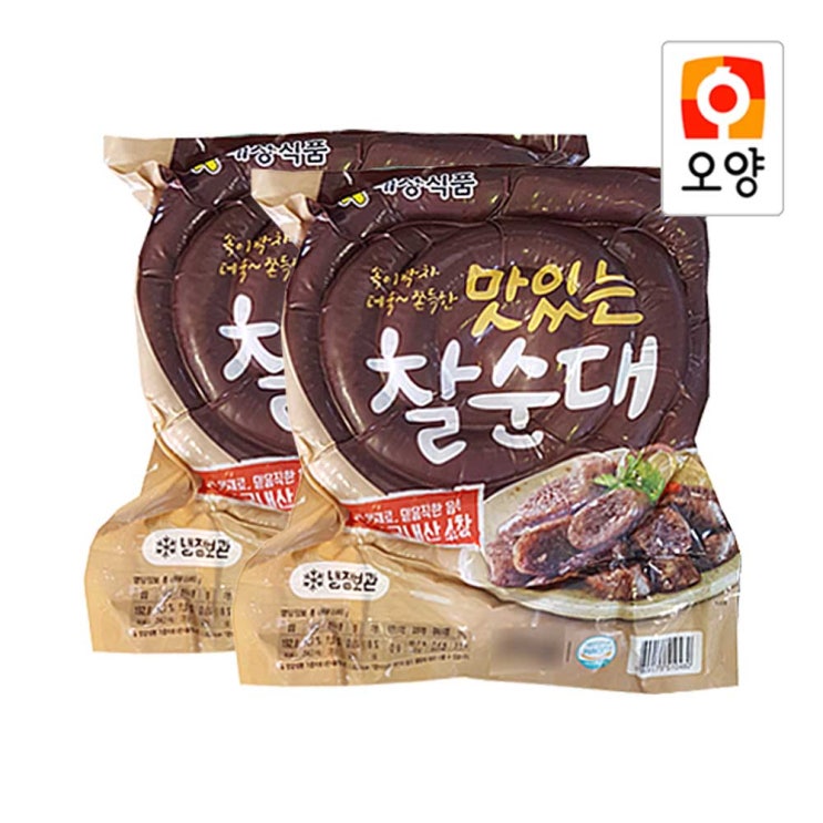 [햇살누리] 사조오양 대상 맛있는 찰순대 1kg x 2개 추천해요