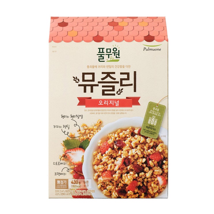  리뷰가 좋은 풀무원 오리지널 뮤즐리 시리얼, 430g, 1개 제품을 소개합니다!!