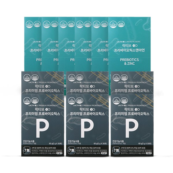 락티브 프리미엄 프로바이오틱스 + 프리바이오틱스 SET, 6set 추천해요 락티브 프리미엄 프로바이오틱스 + 프리바이오틱스 SET, 6set 추천해요