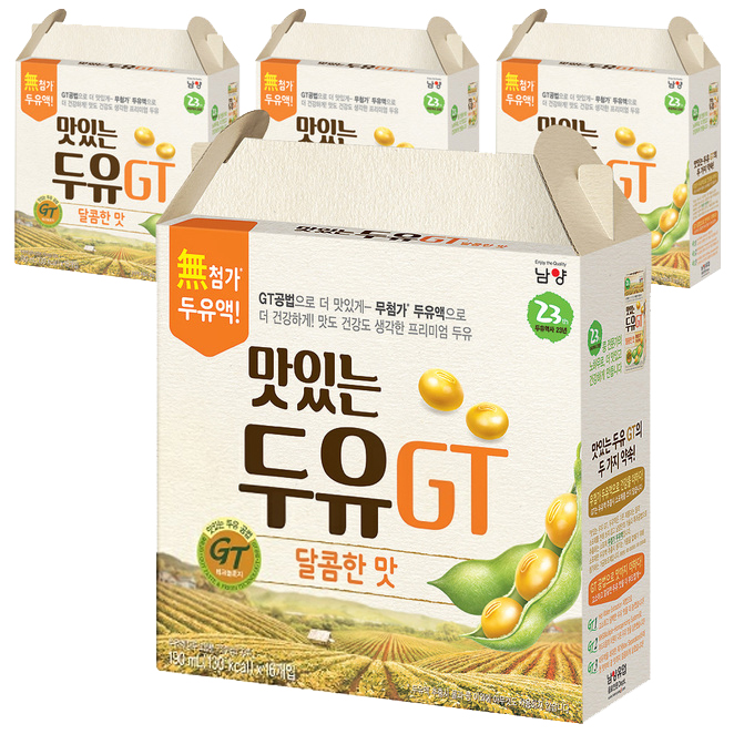 (로켓배송)맛있는두유 GT 달콤한맛, 190ml, 64개입 추천해요