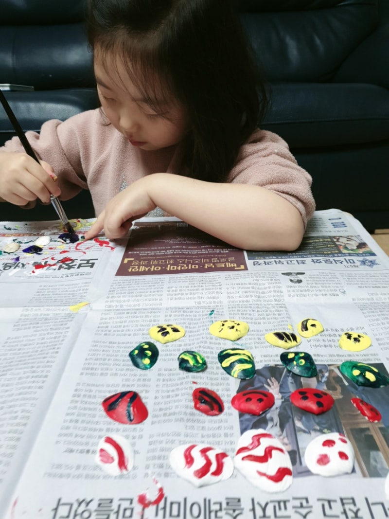 2020년3월15일 엄마표미술 《조개거울만들기》 : 네이버 블로그, image size:800x1067