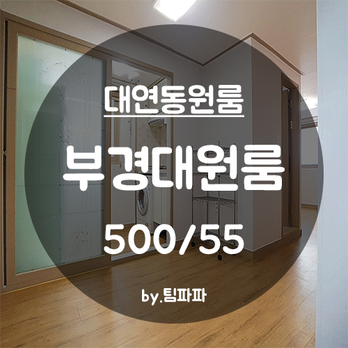  [부산 대연동/남천동] 경성대 부경대 인근 넓은 인기 원룸 월세