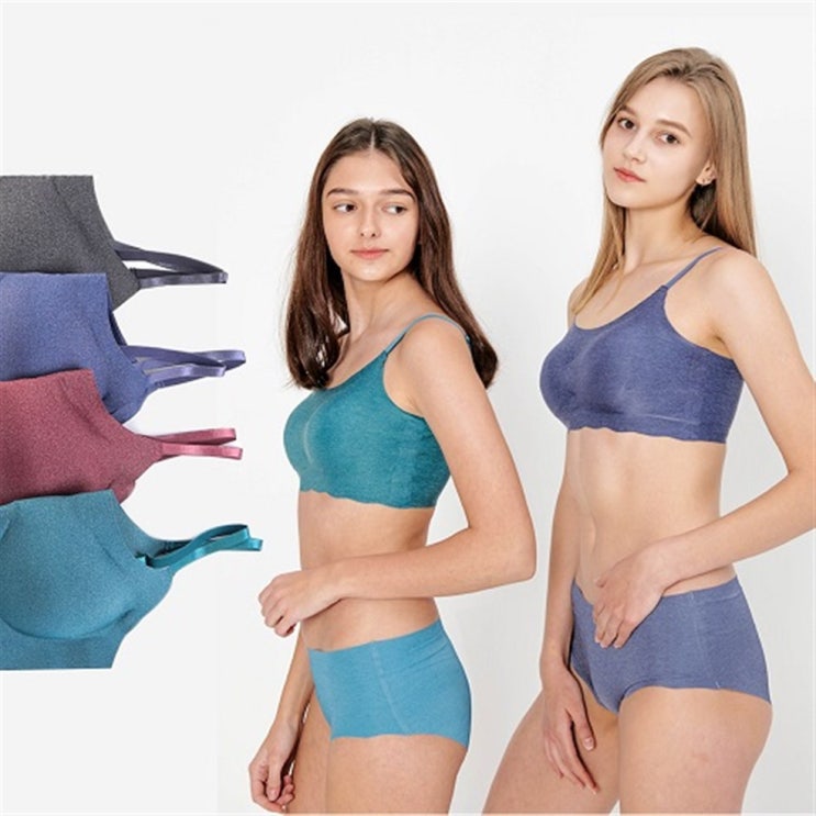  [할인] 마른파이브 텐더 심리스 노와이어 브라 + 팬티 속옷 세트   21,090 원 최고