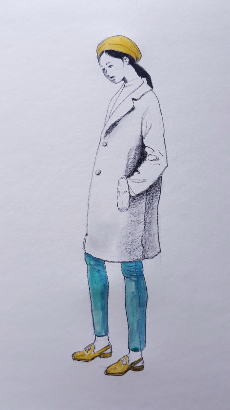  소녀 그림 그리기 - 틀리면 지우개를 쓰세요!