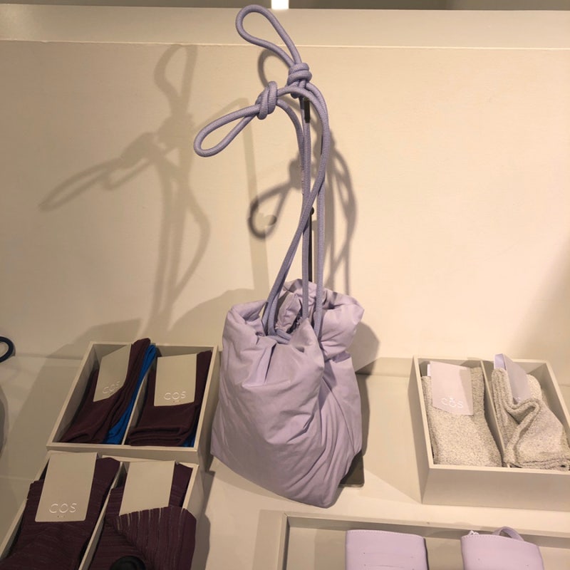 COS MINI PADDED DRAWSTRING SHOPPER