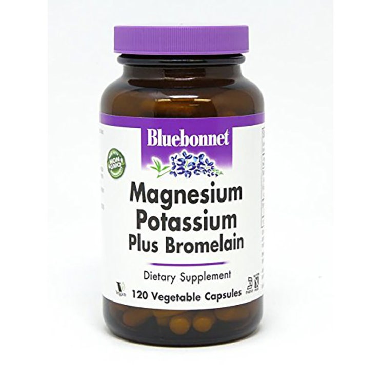  블루보넷 마그네슘 칼륨 브로멜라인 120캡슐 1통