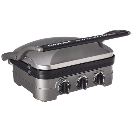   cuisinart griddler gourmet 1 개 단위의 5 가지 기능  접촉 그릴 파니니 프레스 풀 그릴 풀 철판 및 상세 설명 참조