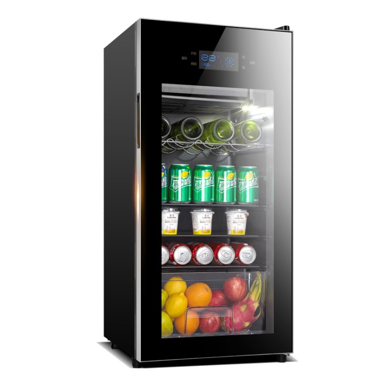 와인냉장고 SRT-110B디저트카페 가정용 싱글도어 거실 냉장고 압축기 항온 술장, T01-블랙