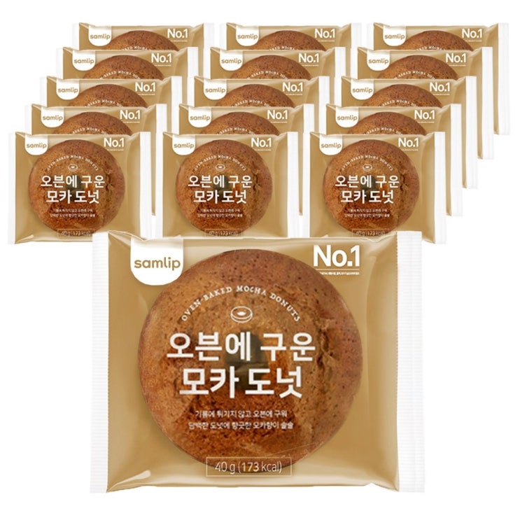  플랜비 삼립 오븐에 구운 모카 도넛 40g 20개