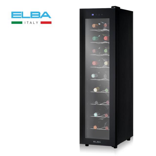엘바 슬림형 와인냉장고 와인셀러 60L EW60T18 18병