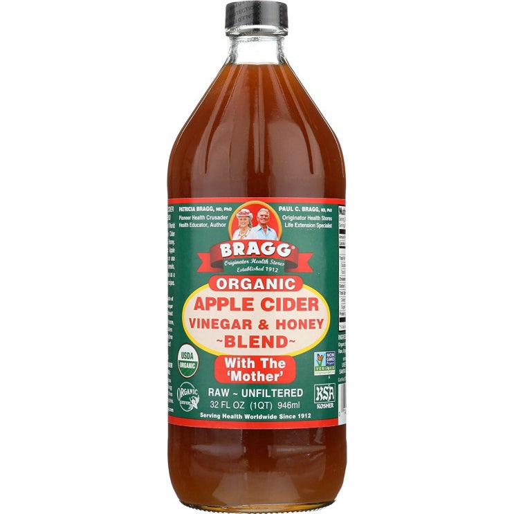 브래그 로우 언필터드 애플 사이다 비니거 & 허니 블렌드, 946ml, 1개 추천해요 브래그 로우 언필터드 애플 사이다 비니거 & 허니 블렌드, 946ml, 1개 추천해요