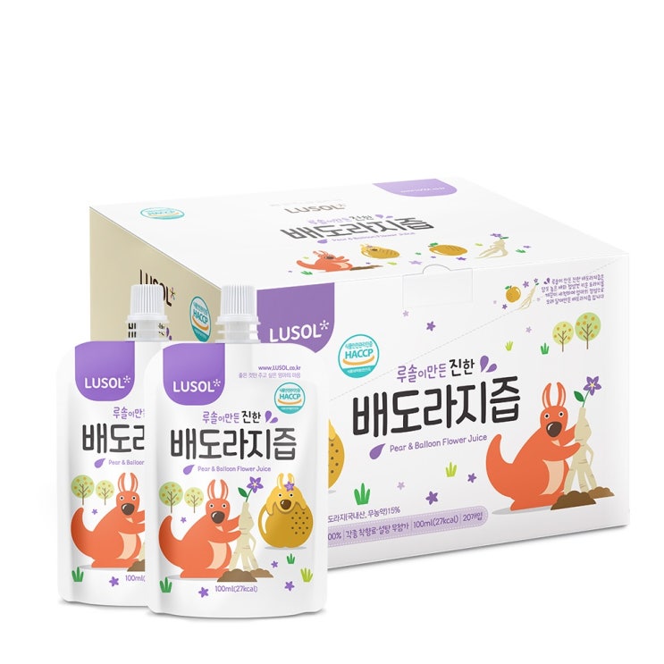 (로켓배송)루솔 이 만든 진한 배도라지즙 선물세트, 100ml, 20개입 추천해요