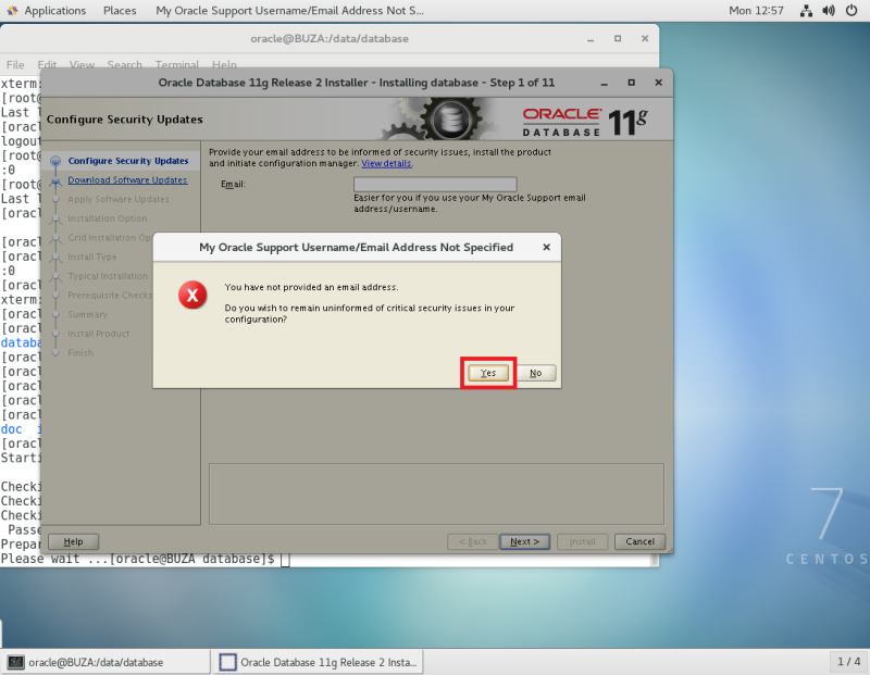 Oracle 11g(11.2.0.3) Install for linux 64bit : 네이버 블로그