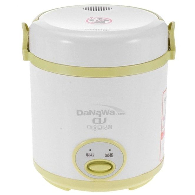  대웅모닝컴 미니전기밥솥 1~2인용 그린, DWLM-252G