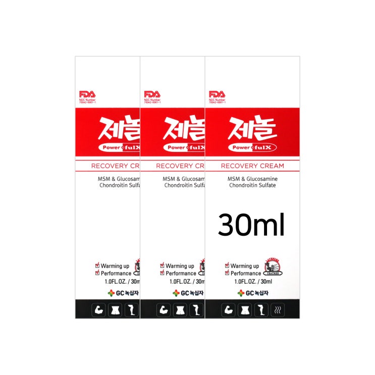   제놀 파워풀엑스 리커버리크림 30ml 3개