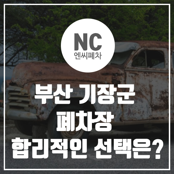  부산 기장군 폐차장 합리적인 선택은?
