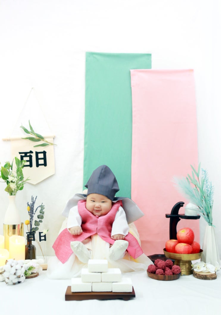  아기백일사진 100일촬영 : 배시시스튜디오 광주점