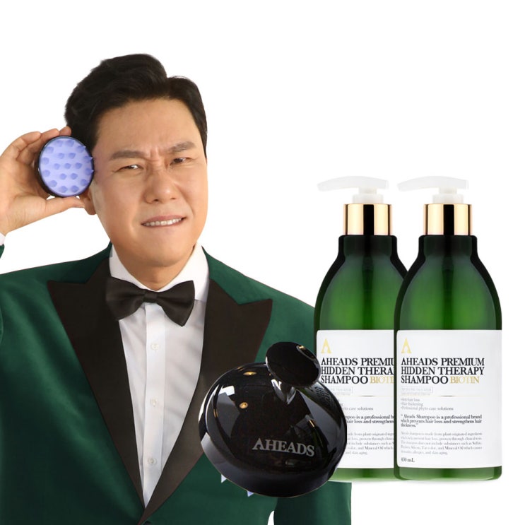   어헤즈 프리미엄 히든 테라피 두피뽀득 세트 샴푸430mlx2브러쉬x1 1set 430ml