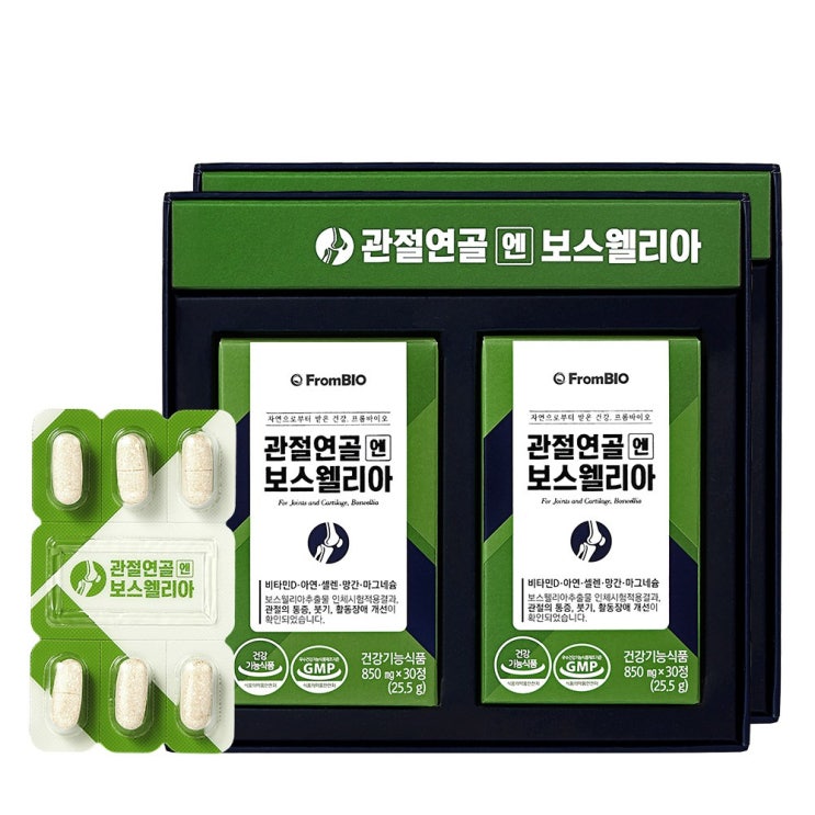 프롬바이오 관절연골엔 보스웰리아, 850mg, 120정 추천해요 프롬바이오 관절연골엔 보스웰리아, 850mg, 120정 추천해요