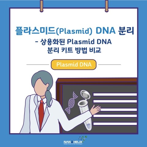 플라스미드(Plasmid) DNA 분리 - 상용화된 Plasmid DNA 분리 키트 방법 비교