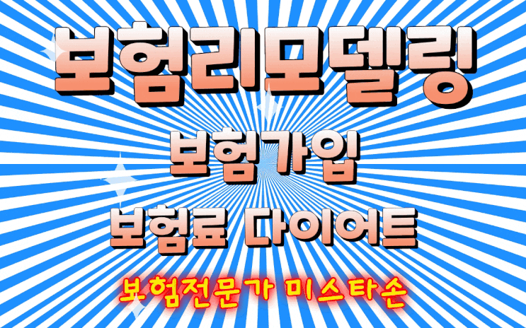  보험 리모델링 필요성(보험전문가 미스타손)