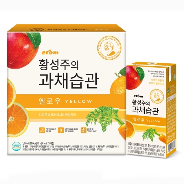  (로켓배송)이롬 황성주 과채습관 옐로우, 190ml, 16개 추천해요