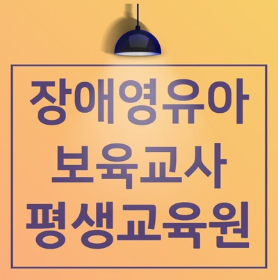  장애영유아보육교사! 평생교육원 에서 온라인 수강했어요~