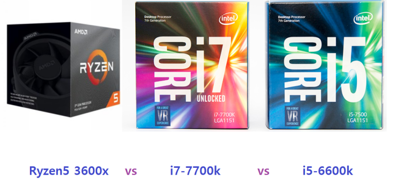 라이젠 3600x vs i5-6600k vs i7-7700k 게임 성능 비교 (RTX2070) : 네이버 블로그