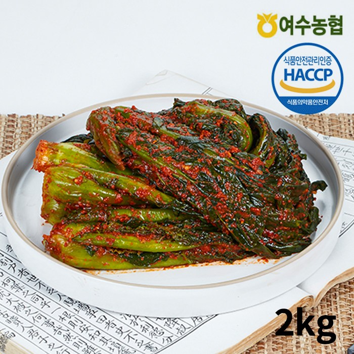 여수농협 여수돌산 갓김치 2kg (국내산 100%), 단품 추천해요 여수농협 여수돌산 갓김치 2kg (국내산 100%), 단품 추천해요